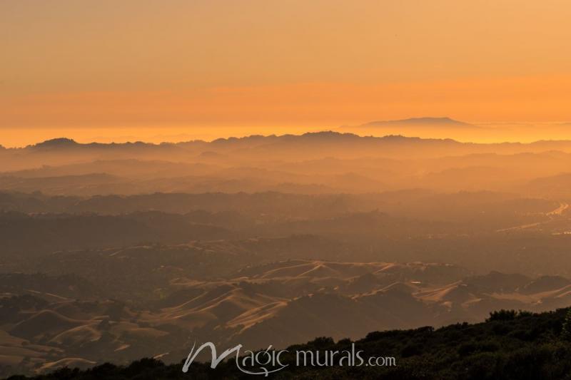 Golden Hills Wallpaper Wall Mural