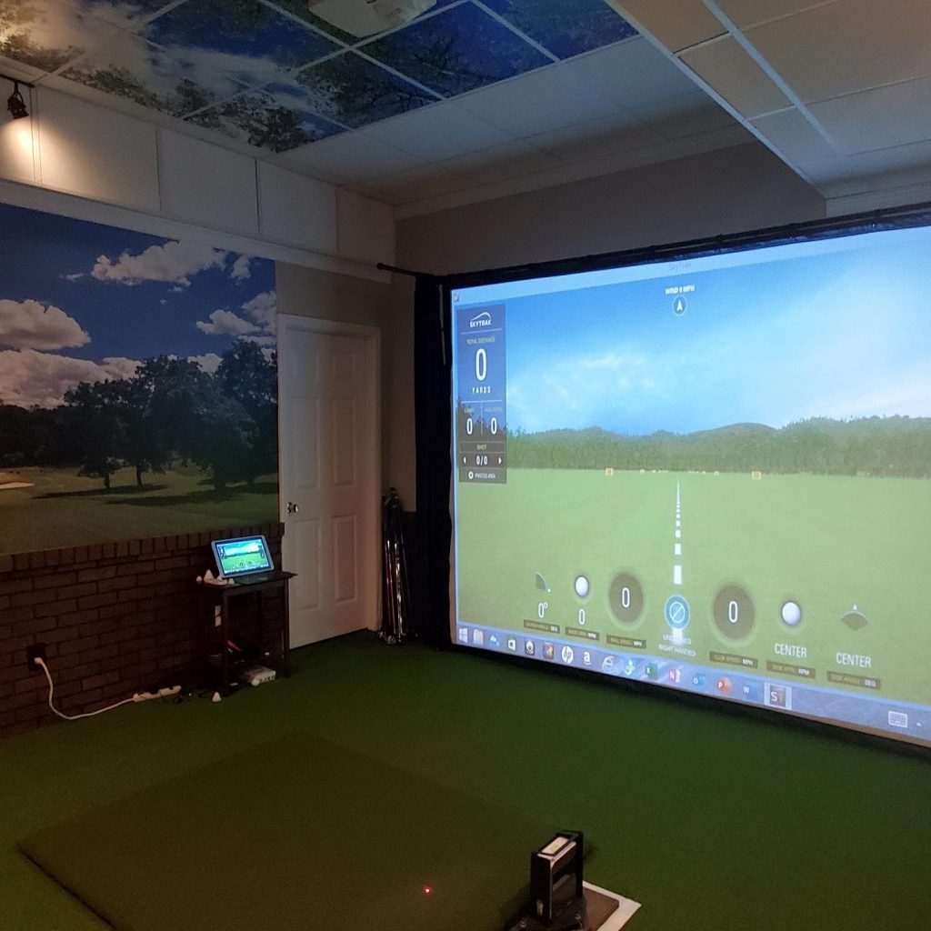 Fairway Golf Mural in Golf Simulator Room – Decorating with ...