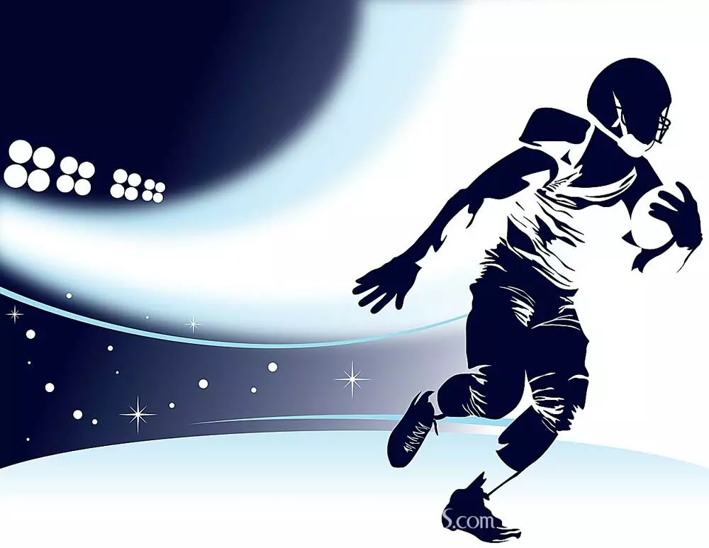 Modern Football Silhouette Wallpaper Mural By Magic Murals modern-football-silhouette-wallpaper-mural-by-magic-murals