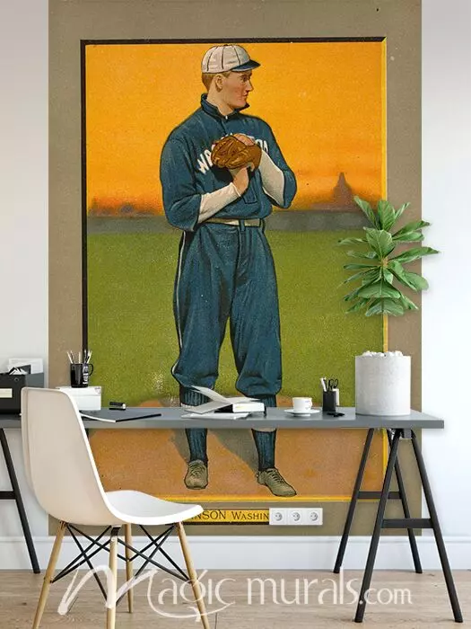 Walter Johnson Wallpaper Wall Mural by Magic Murals