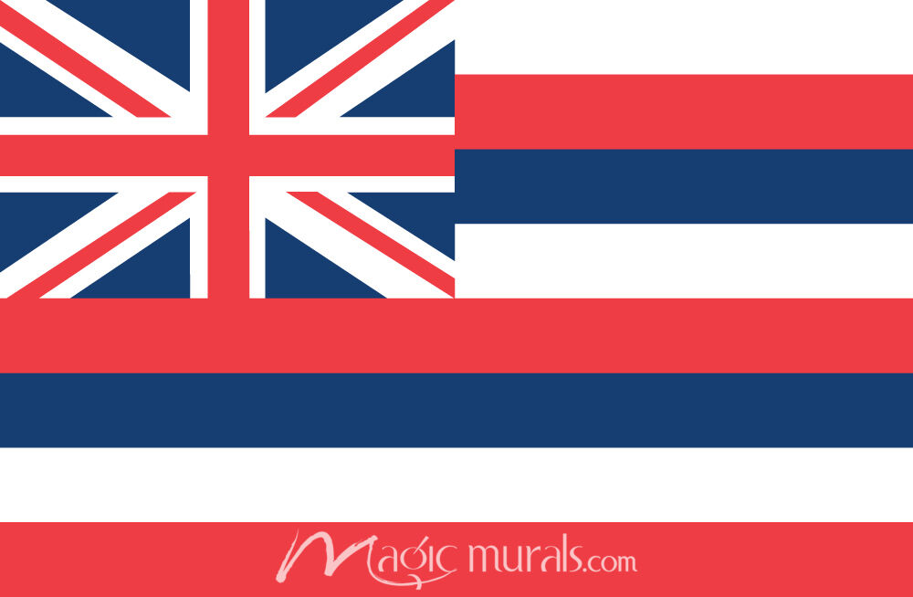 Hawaii State Flag Wallpaper Wall Mural by Magic Murals