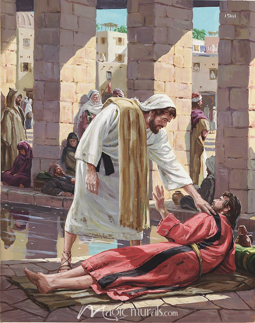 Pool Of Bethesda Wallpaper Wall Mural By Magic Murals