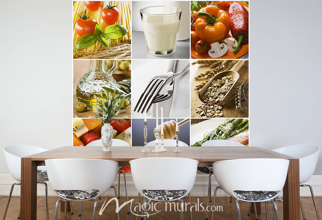 Health Foods Wallpaper Wall Mural by Magic Murals