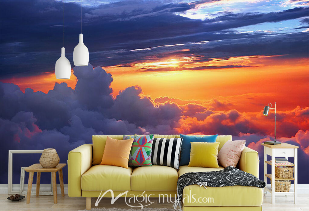 3D sunshine on the clouds 55 Wall Murals