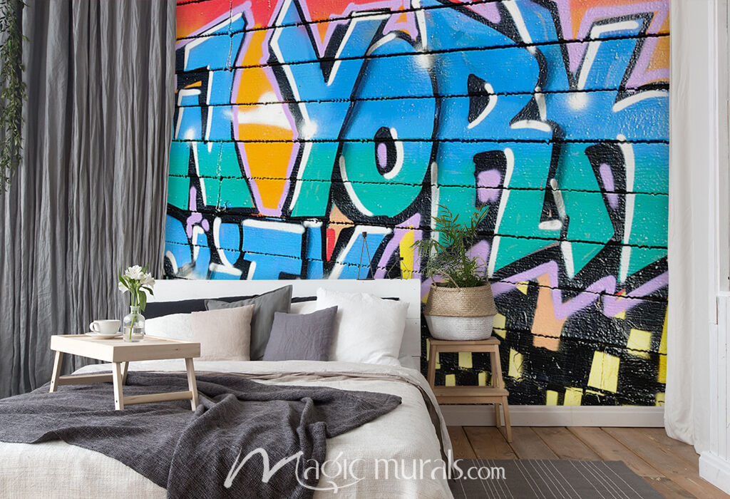 New York Graffiti Wallpaper Wall Mural