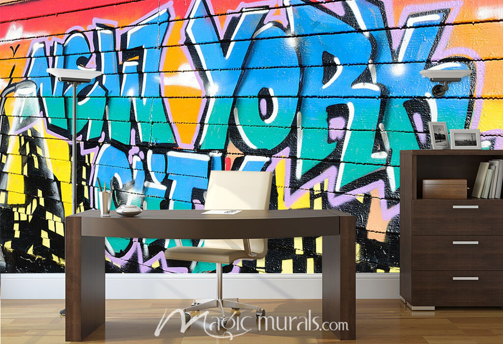 New York Graffiti Wallpaper Wall Mural
