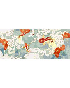 Colorful Abstract Koi 9953 Wallpaper Wall Mural