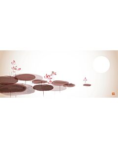 Pink Lotus Watercolor 3930 Wallpaper Wall Mural