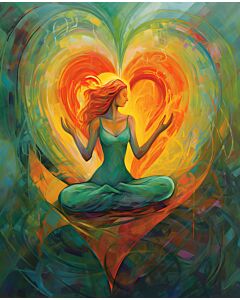 Meditation Love 3616 Wallpaper Wall Mural