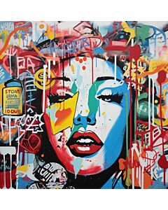 Urban Goddess Graffiti 17 Wallpaper Wall Mural