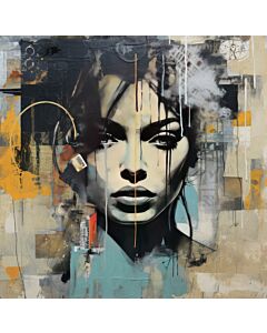 Urban Goddess Graffiti 12 Wallpaper Wall Mural