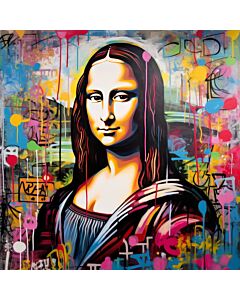 Graffiti Lisa 2 Wallpaper Wall Mural