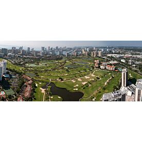 South Beach Miami Golf Aerial Panorama