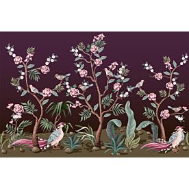 Birds and Peonies 3311 Wallpaper Wall Mural