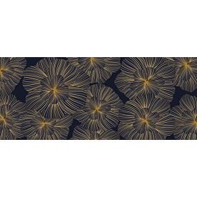 Golden Orchid Line Art 6412 Wallpaper Wall Mural