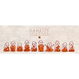 Japanese Buddhist Monks Namaste Doodle 2613 Wallpaper Wall Mural