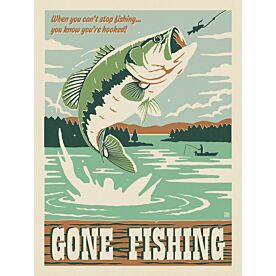 ADG Gone Fishing Wallpaper Wall Mural