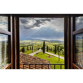 Tuscan Vineyards Wallpaper Wall Mural
