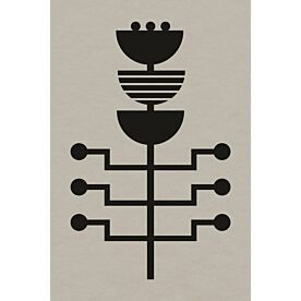 Monochrome Geometric Flower I