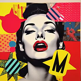 Pop Art Diva 13 Wallpaper Wall Mural