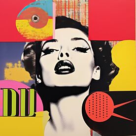 Pop Art Diva 7 Wallpaper Wall Mural
