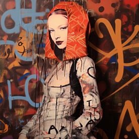 Graffiti Renaissance Woman 18 Wallpaper Wall Mural