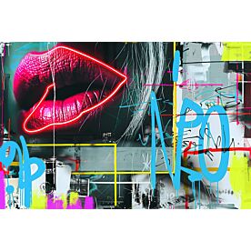 Read Lips Graffiti 4 Wallpaper Wall Mural