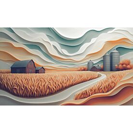 Surreal Farm Wallpaper Wall Mural