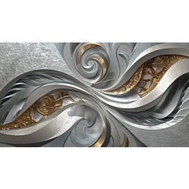 Goldfish Silver Two Wallpaper Wall Mural