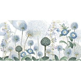 Blue Wild Meadow by Sir Edward Wallpaper Wall Mural