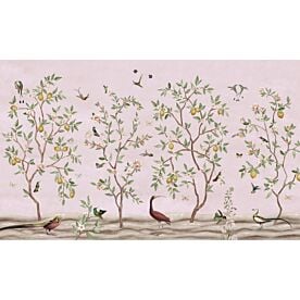 Lemon Tree Chinoiserie Pink by Sir Edward Wallpaper Wall Mural