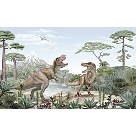 Terrific T-Rex by Kikki Belle Wallpaper Wall Mural