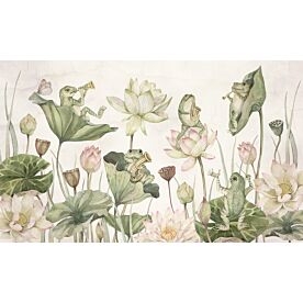 Water Lily Orchestra by Kikki Belle Wallpaper Wall Mural