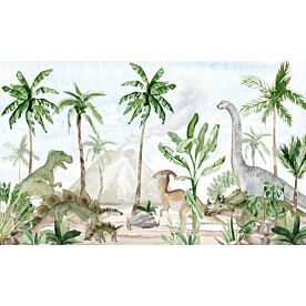 Dino Joy by Oliver Robins Wallpaper Wall Mural