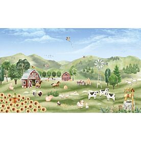 Farm Joy by Oliver Robins Wallpaper Wall Mural