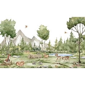 Forest Joy by Oliver Robins Wallpaper Wall Mural