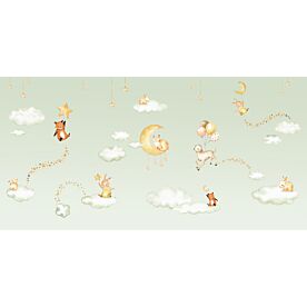 Sweet Dreams - Green by Oliver Robins Wallpaper Wall Mural