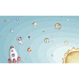 Space Joy - Light by Oliver Robins Wallpaper Wall Mural