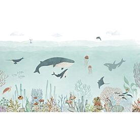 Sensational Sea - Blue by Oliver Robins Wallpaper Wall Mural