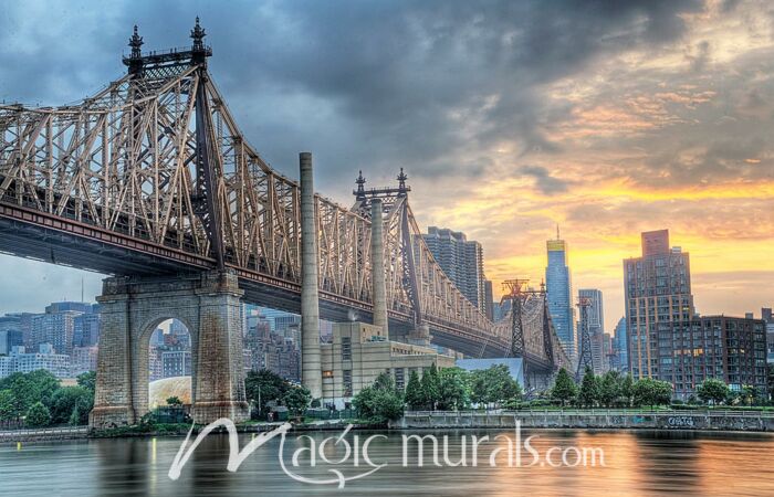 Queensboro Bridge Wallpaper Wall Mural by Magic Murals