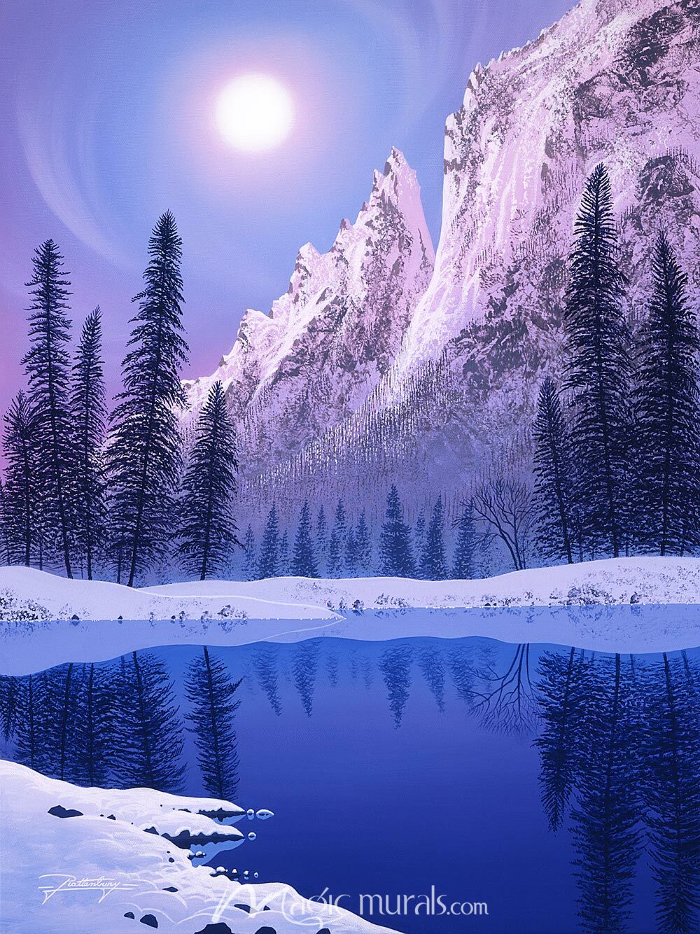 Shades of Winter Wallpaper Wall Mural by Magic Murals