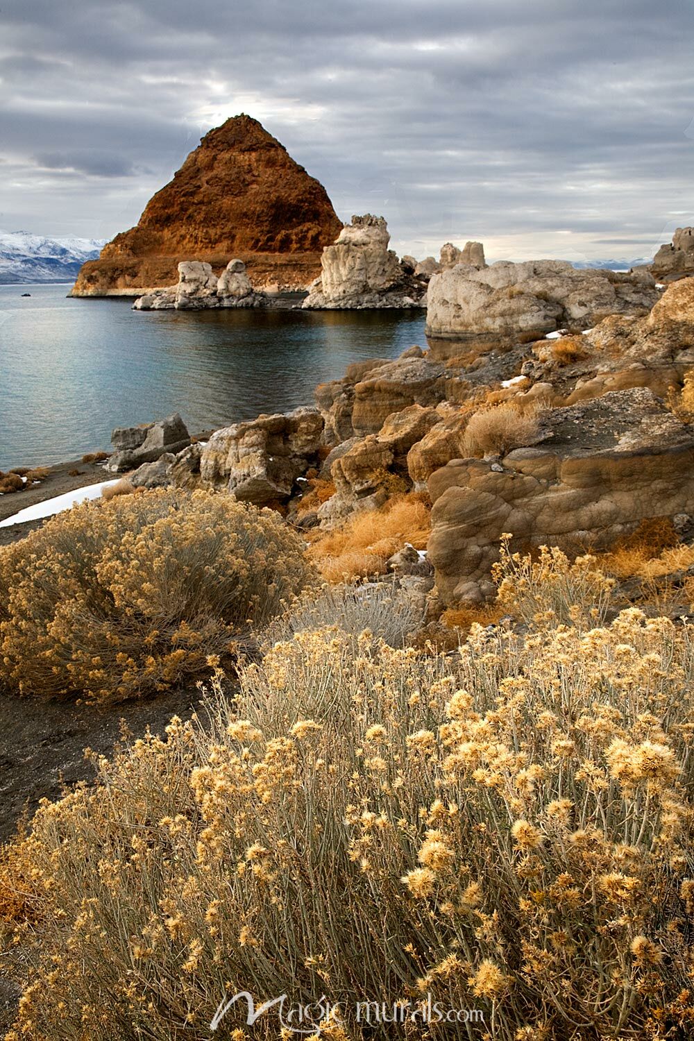 Pyramid Lake, Nevada Wallpaper Mural by Magic Murals