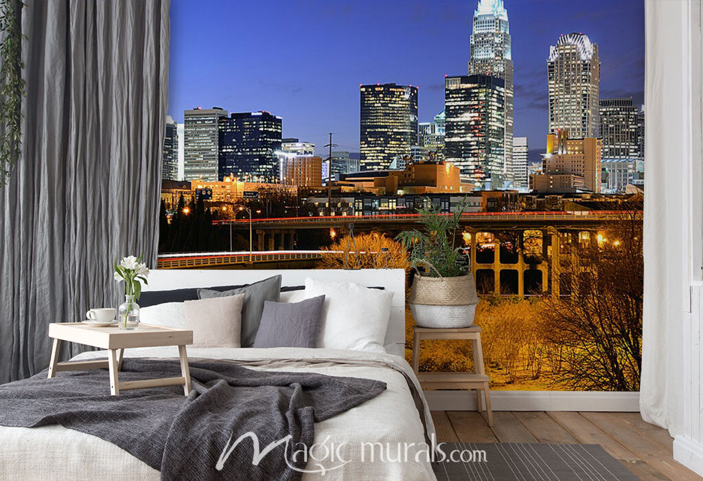 charlotte パネルNo1 19枚, No2 17枚,No3 12枚 Charlotte at Night Wallpaper Wall Mural by Magic Murals