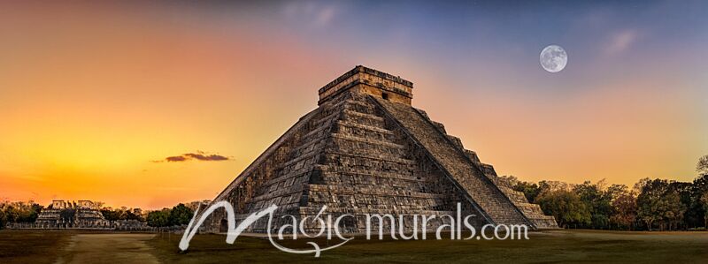 Chichen Itza Pyramid Sunset 3164 Wallpaper Wall Mural