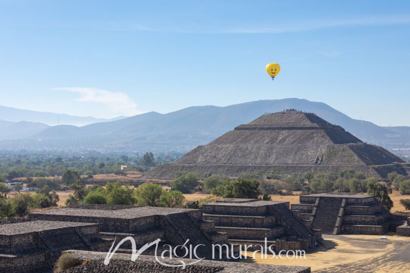 Teotihuacan Pyramid Balloon 4541 Wallpaper Wall Mural