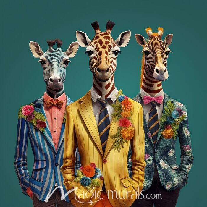 Whimsy World Giraffe Utopia 133 Wallpaper Wall Mural