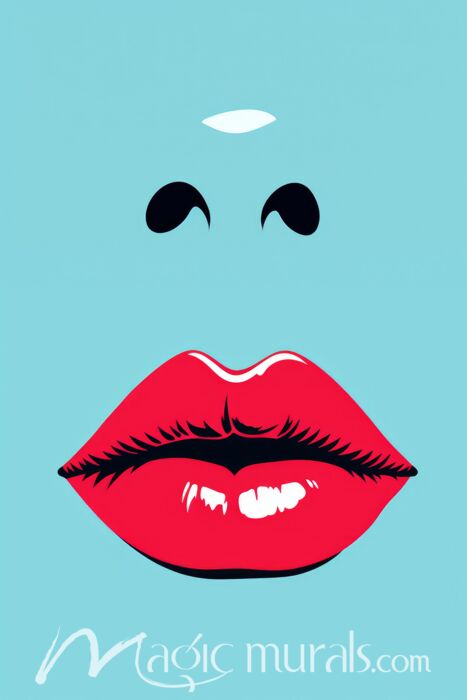 Vibrant Lip Chic 8 Wallpaper Wall Mural