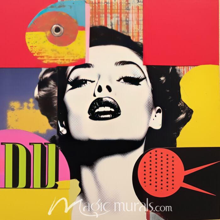 Pop Art Diva 7 Wallpaper Wall Mural