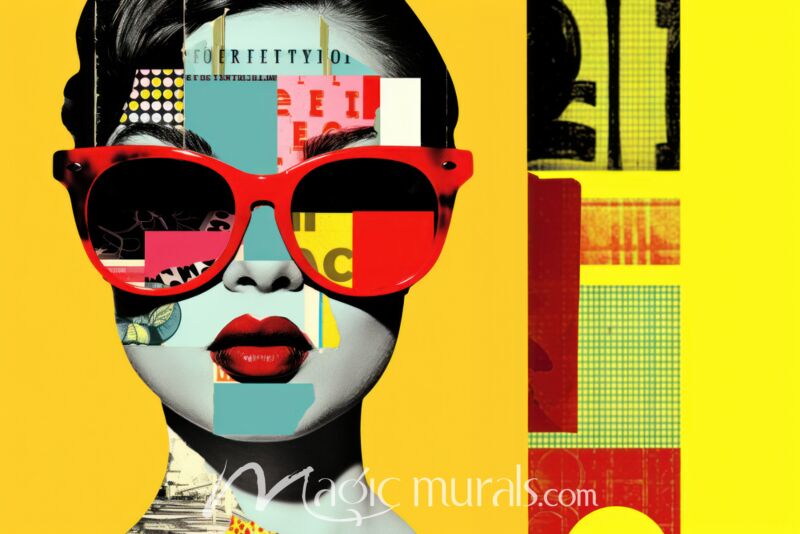 Colorful Pop Art Queen 1 Wallpaper Wall Mural