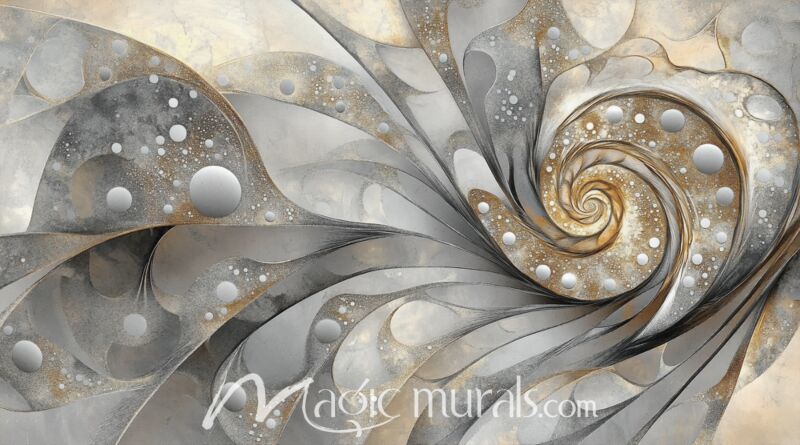 Goldfish Silver Four Wallpaper Wall Mural